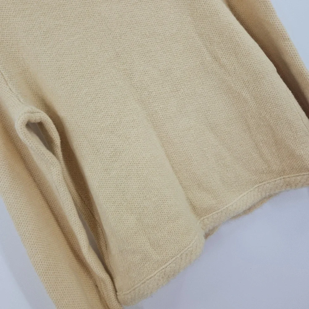 J. Crew Textured Sweater Lady Jacket Cream Gold Buttons Wool Alpaca Preppy S